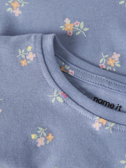 Name it Kleid Kurzarm mit Alloverprint aus Bio-Baumwolle