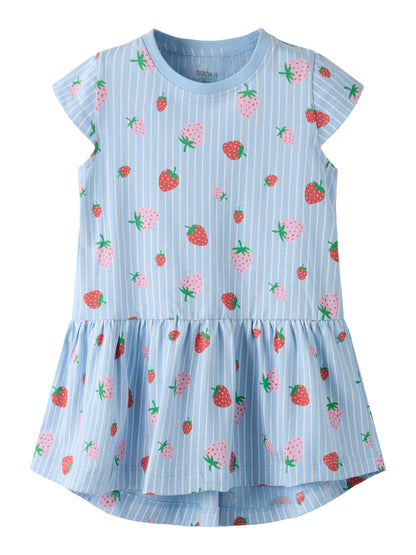 Name it Kleid Kurzarm mit Alloverprint aus Bio-Baumwolle