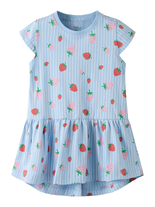 Name it Kleid Kurzarm mit Alloverprint aus Bio-Baumwolle