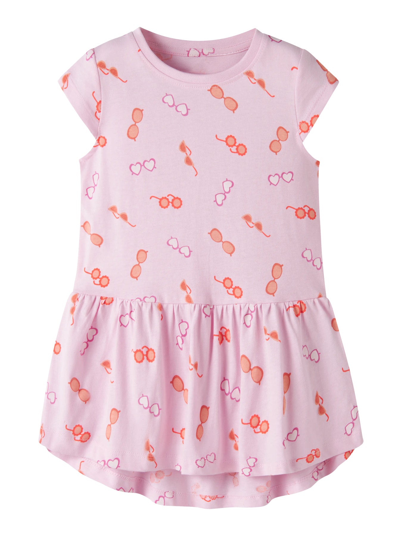 Name it Kleid Kurzarm mit Alloverprint aus Bio-Baumwolle