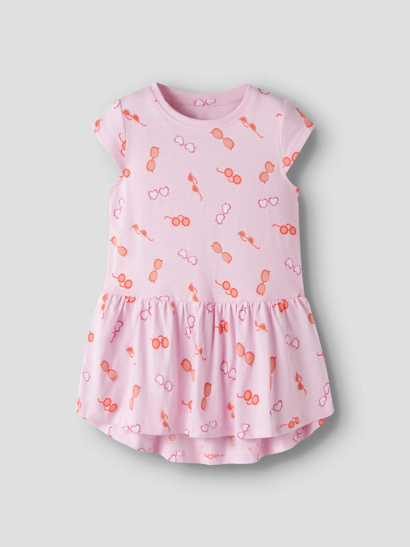 Name it Kleid Kurzarm mit Alloverprint aus Bio-Baumwolle