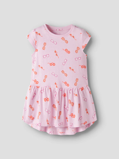 Name it Kleid Kurzarm mit Alloverprint aus Bio-Baumwolle