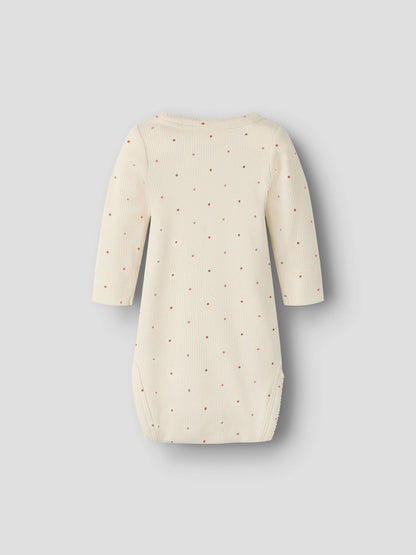 Lil'Atelier Body Langarm mit kleinen Punkten