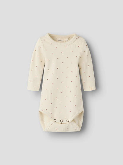 Lil'Atelier Body Langarm mit kleinen Punkten