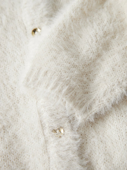 Name it Strickjacke mit Fransengarn