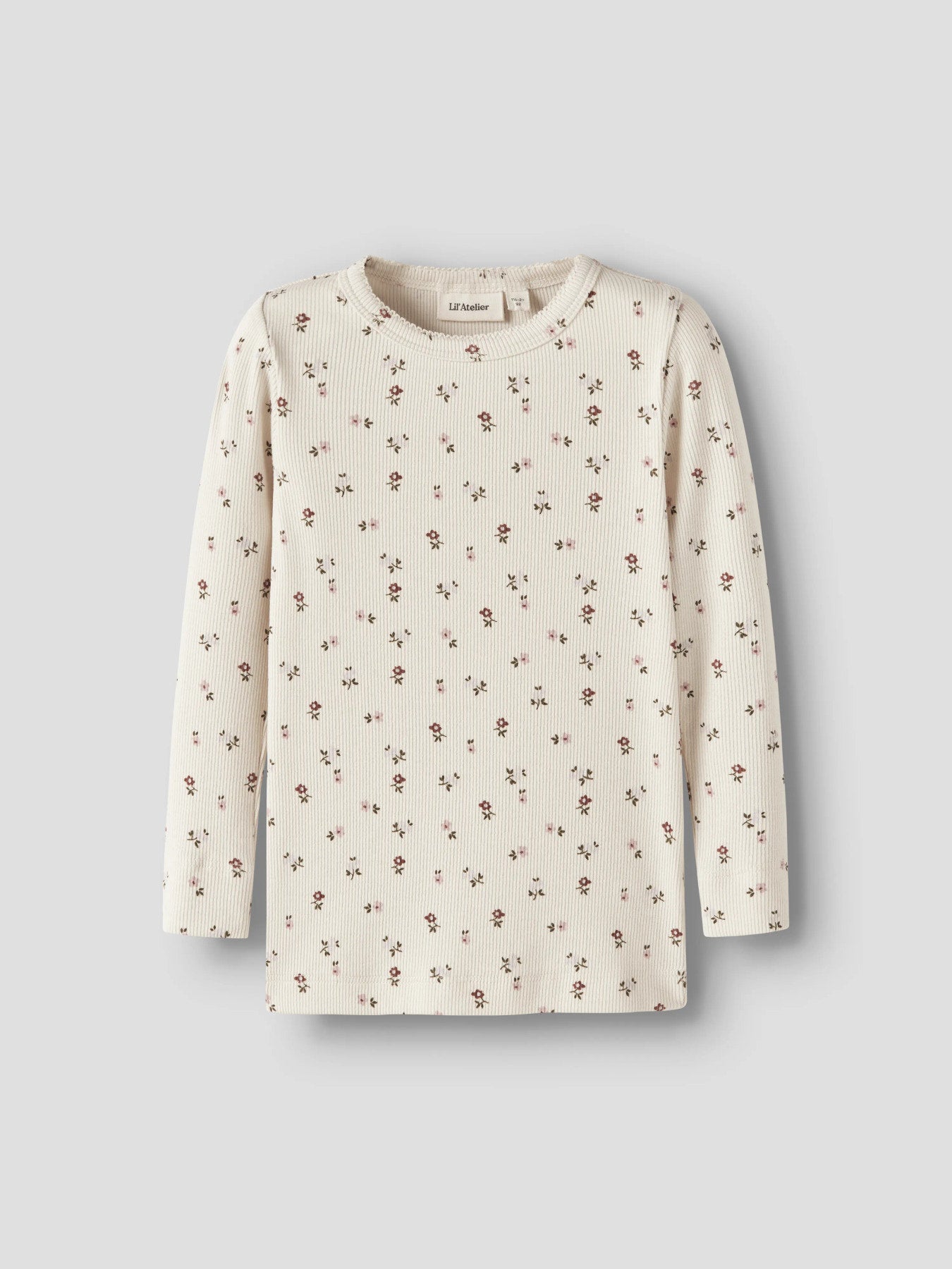 Lil'Atelier Langarmshirt mit floralem Print aus Bio-Baumwolle