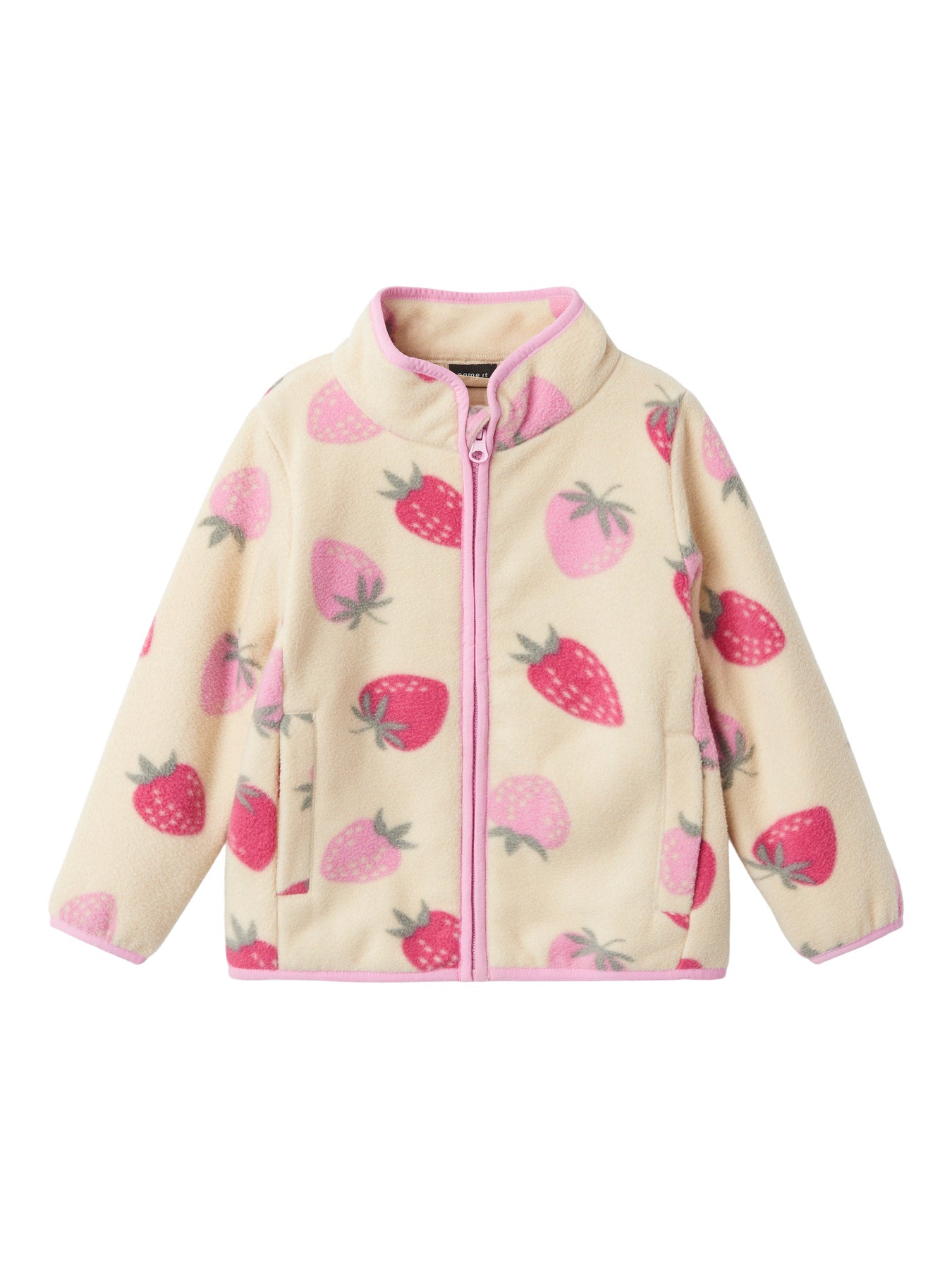 Name it Fleecejacke mit Erdbeeren
