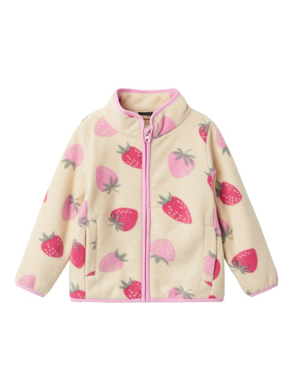 Name it Fleecejacke mit Erdbeeren
