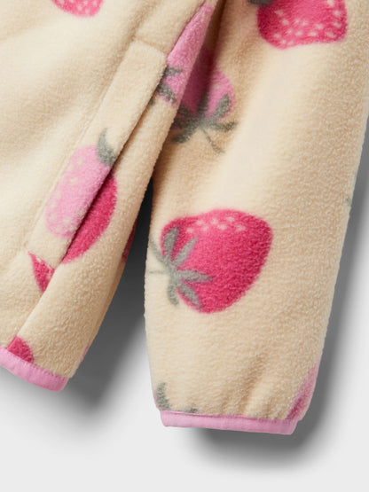 Name it Fleecejacke mit Erdbeeren