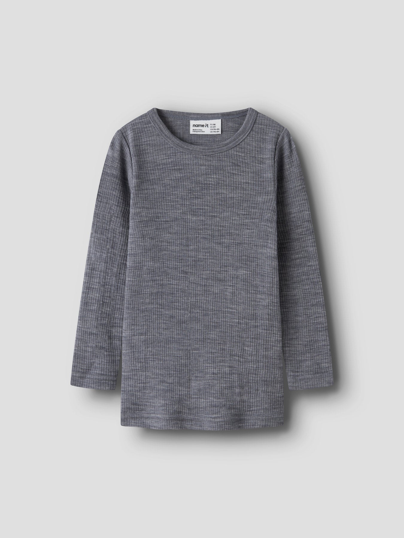 Name it Langarmshirt aus Merinowolle