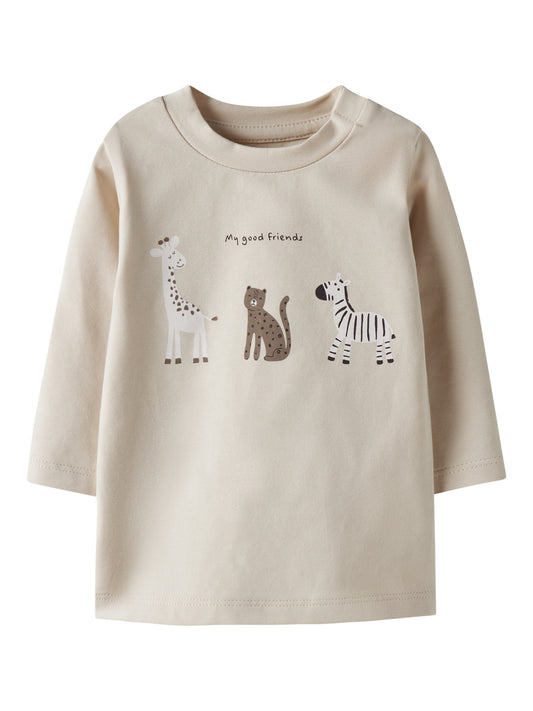 Name it Langarmshirt mit Tierprint
