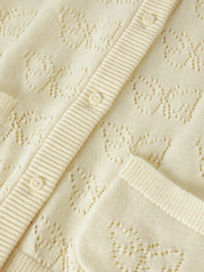 Name it Strickjacke mit Lochmuster