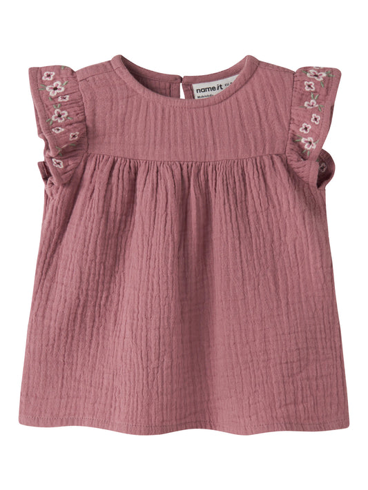 Name it Tunika aus Musselin mit Stickerei