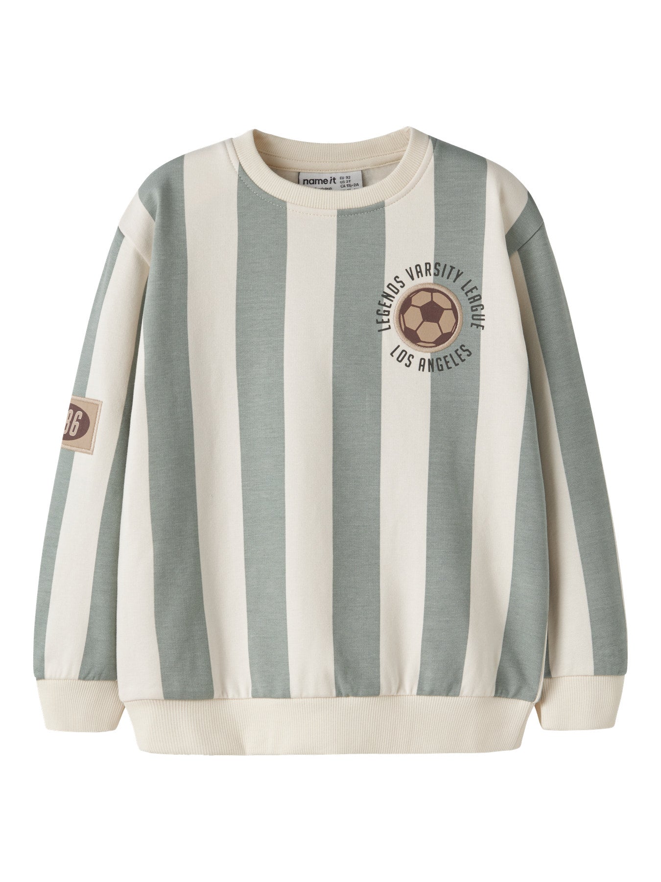 Name it Sweatshirt getreift mit Fußball