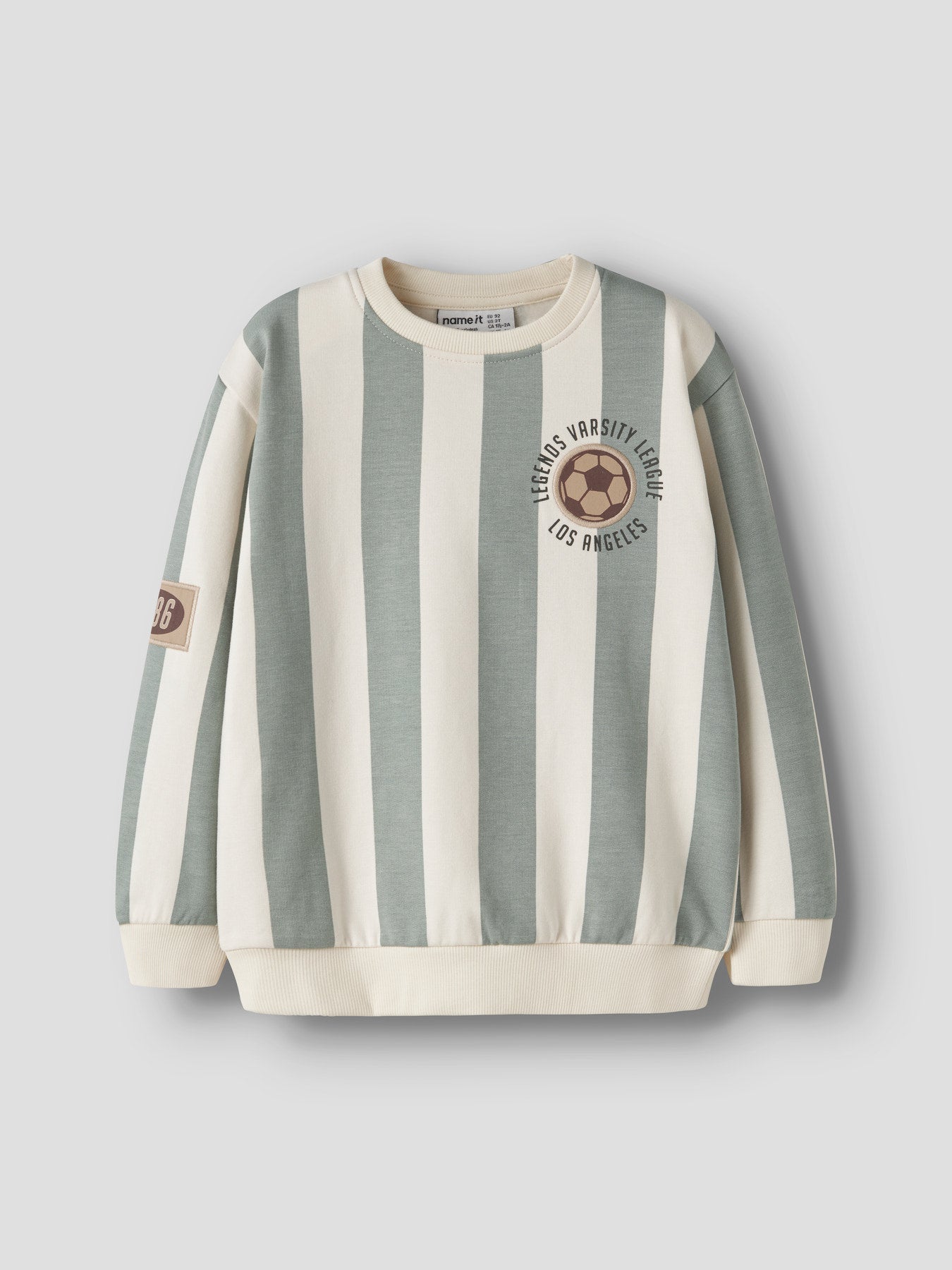 Name it Sweatshirt getreift mit Fußball