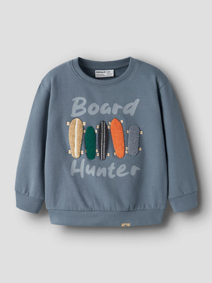 Name it Sweatshirt NIEL mit Skateboard-Applikation