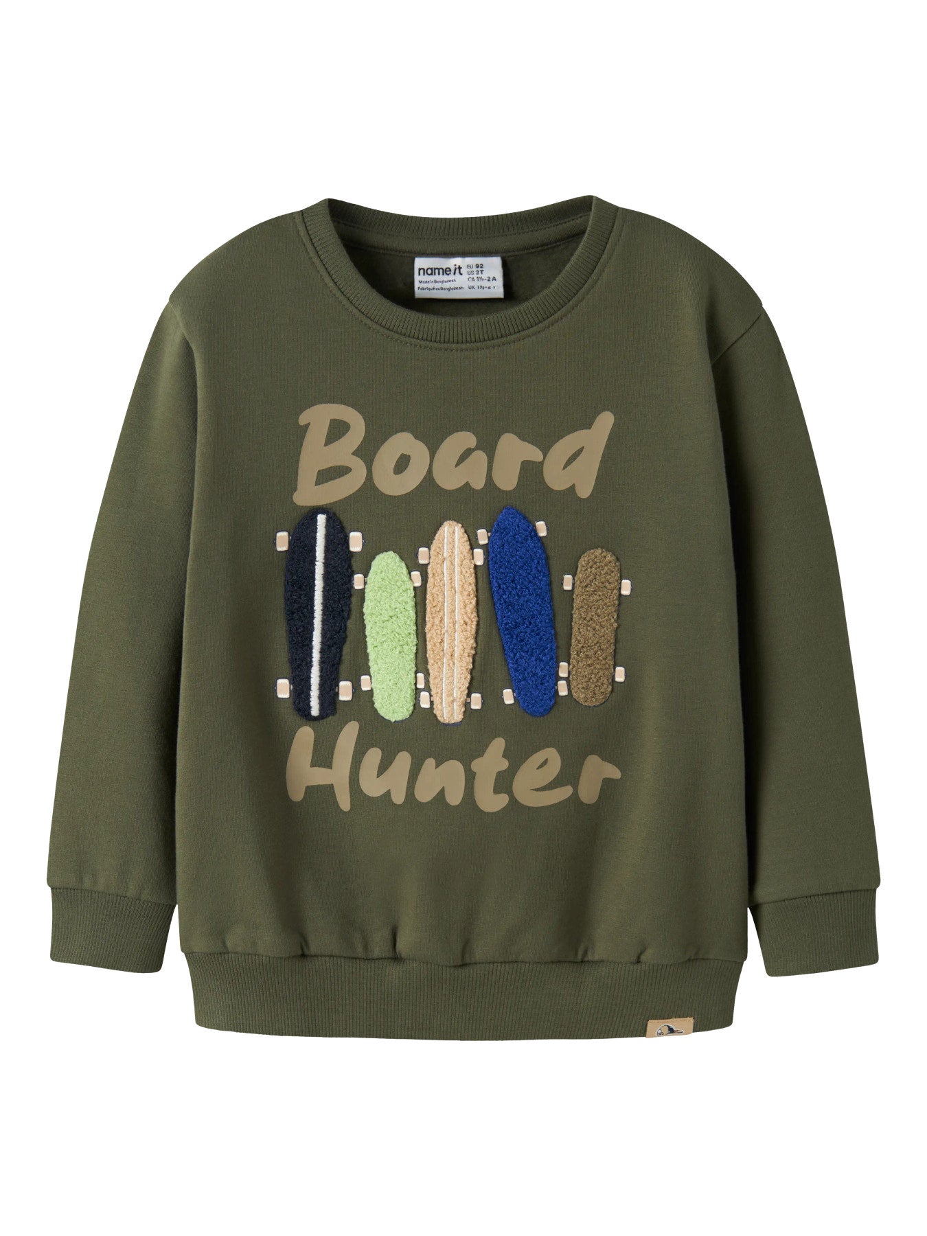 Name it Sweatshirt NIEL mit Skateboard-Applikation
