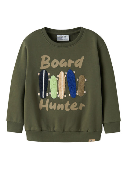 Name it Sweatshirt NIEL mit Skateboard-Applikation