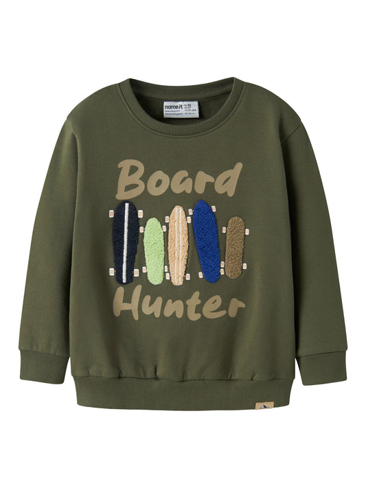 Name it Sweatshirt NIEL mit Skateboard-Applikation