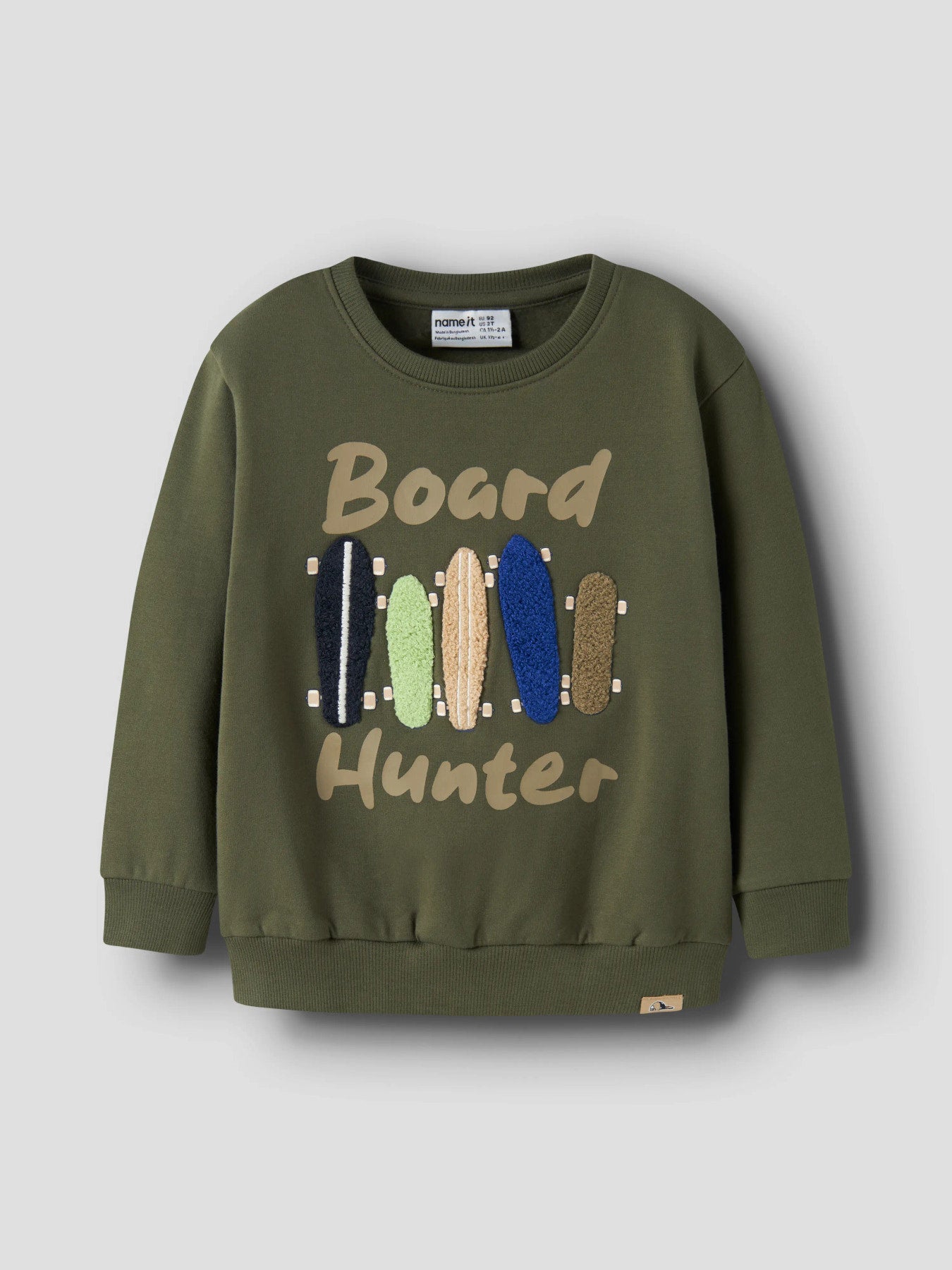 Name it Sweatshirt NIEL mit Skateboard-Applikation