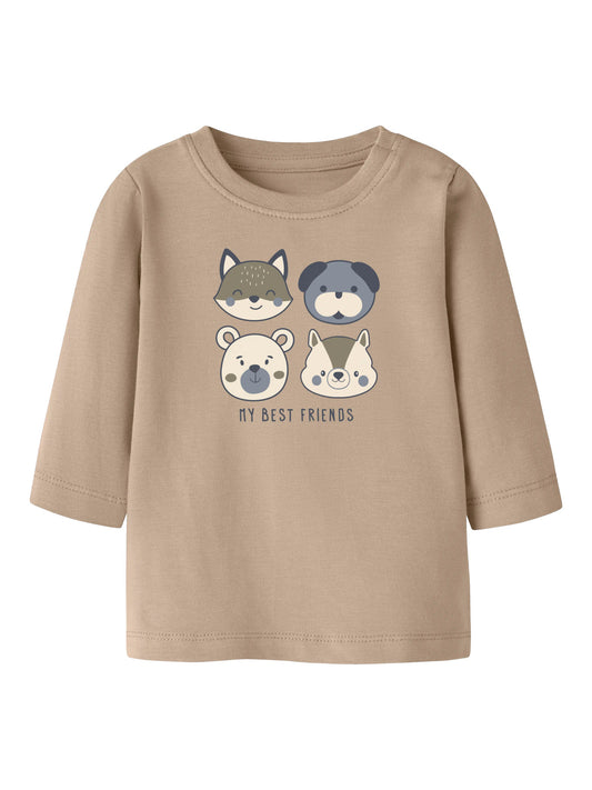 Name it Langarmshirt mit Tierfreunden