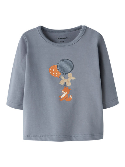 Name it Langarmshirt mit Luftballon-Applikation