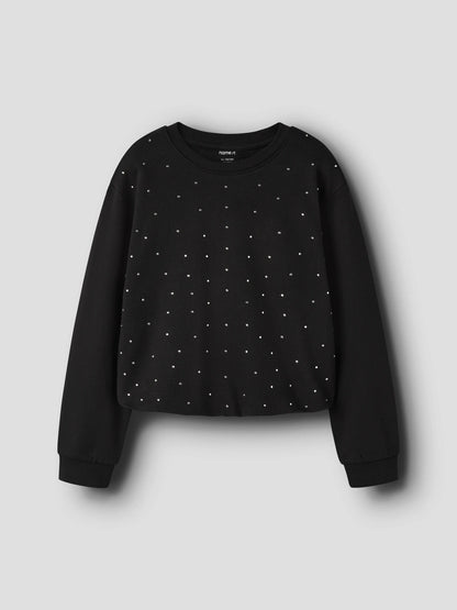 Name it Sweatshirt mit Strasssteinen