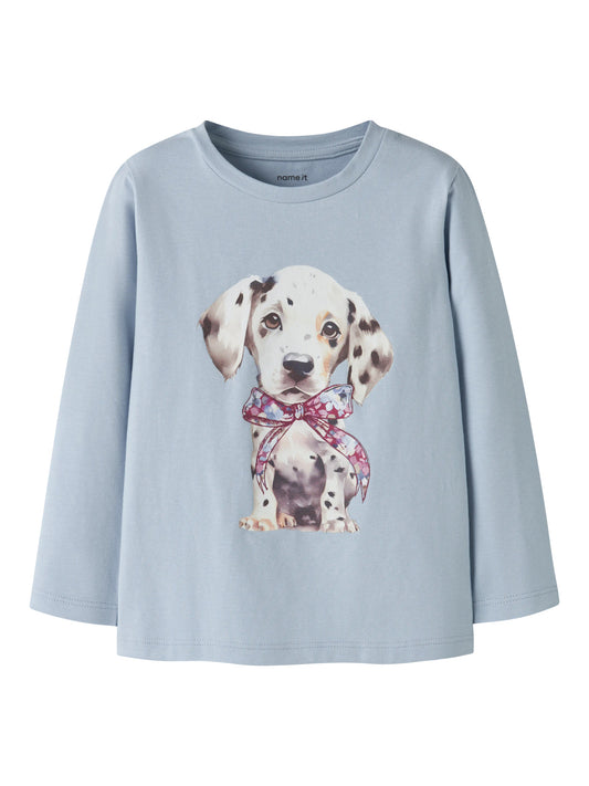 Name it Langarmshirt mit Hundeprint