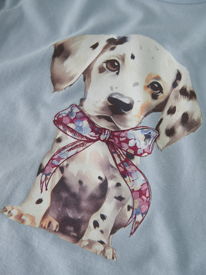 Name it Langarmshirt mit Hundeprint