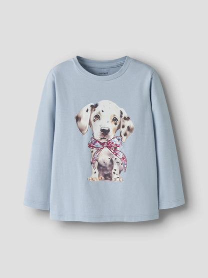 Name it Langarmshirt mit Hundeprint