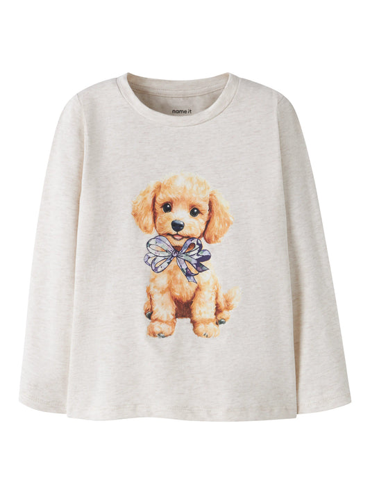 Name it Langarmshirt mit Hundeprint