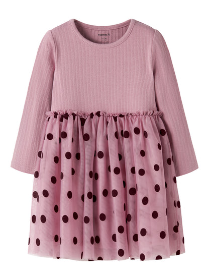 Name it Langarmkleid mit Tüllrock