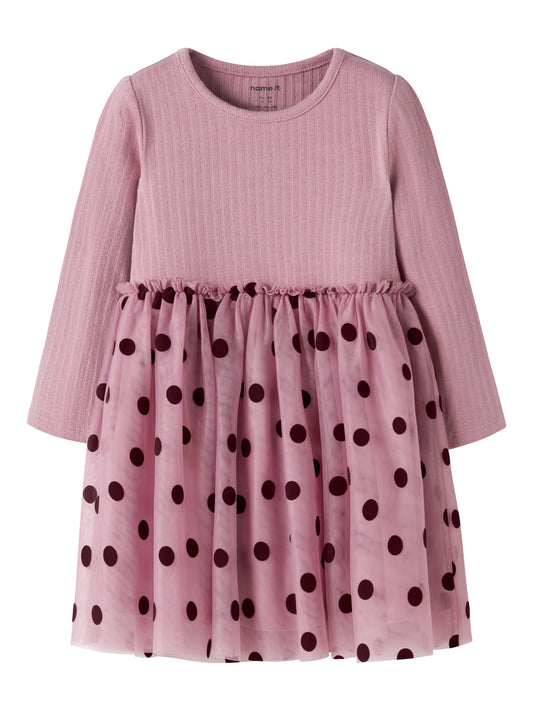 Name it Langarmkleid mit Tüllrock