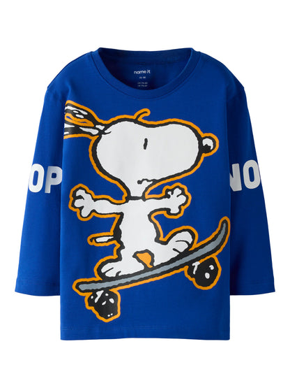 Name it Langarmshirt mit Snoopy-Print
