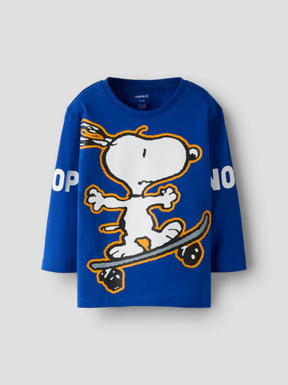 Name it Langarmshirt mit Snoopy-Print