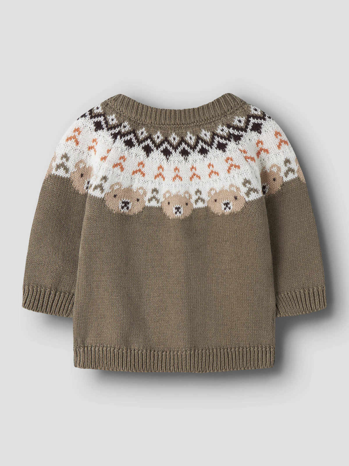 Name it Strickjacke mit Jacquard-Muster aus Bio-Baumwolle