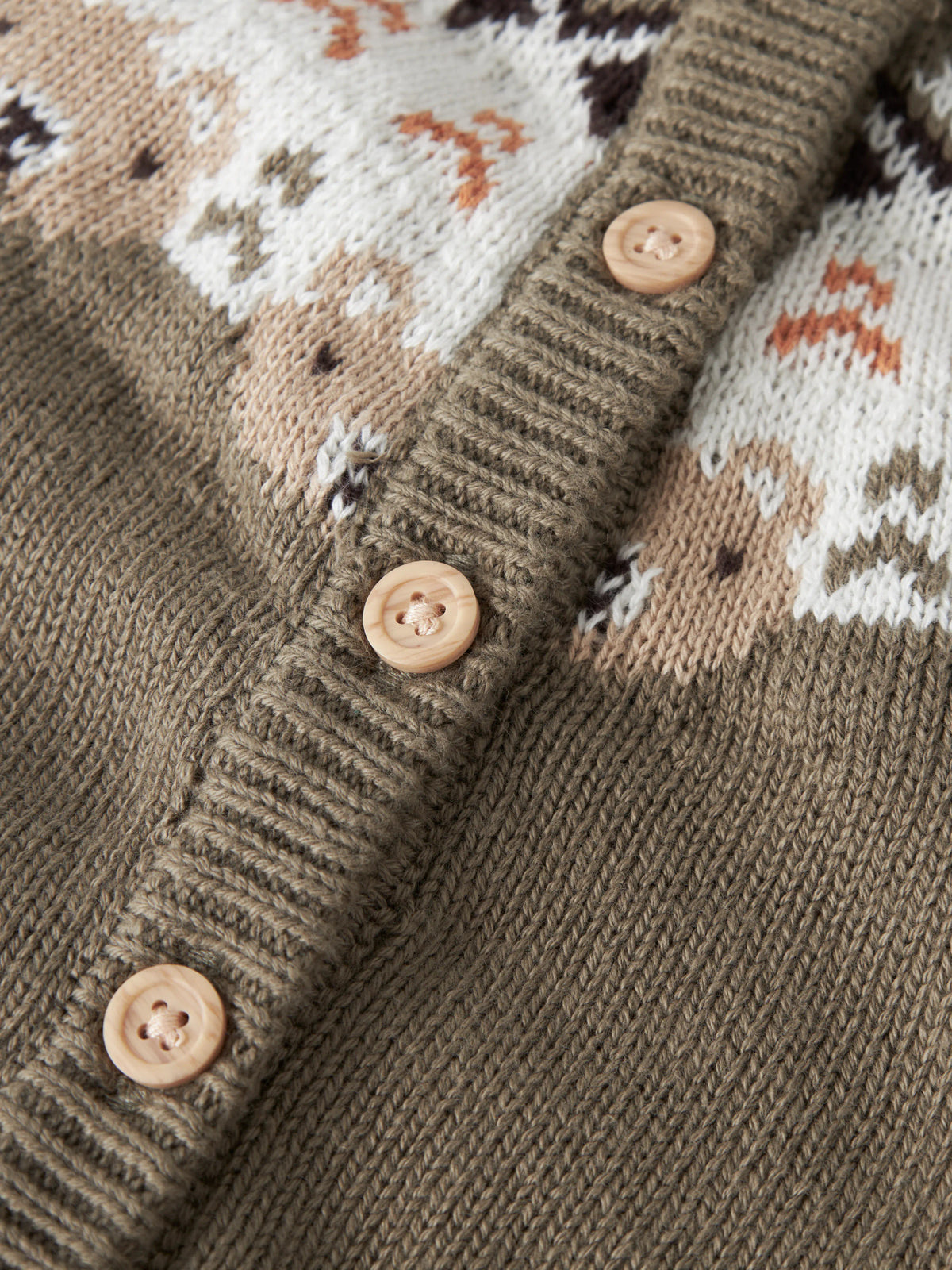 Name it Strickjacke mit Jacquard-Muster aus Bio-Baumwolle