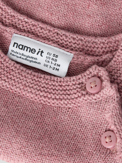 Name it Strickpullover Forana mit Tiergesicht aus Bio-Baumwolle