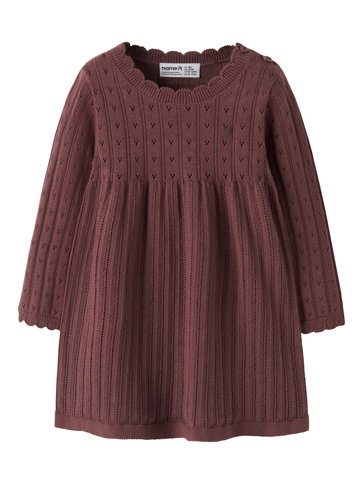 Name it Strickkleid aus Bio-Baumwolle