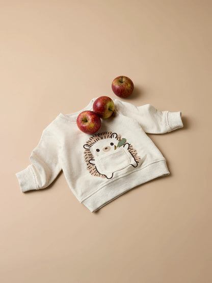 Name it Sweatshirt mit Igelprint aus Bio-Baumwolle