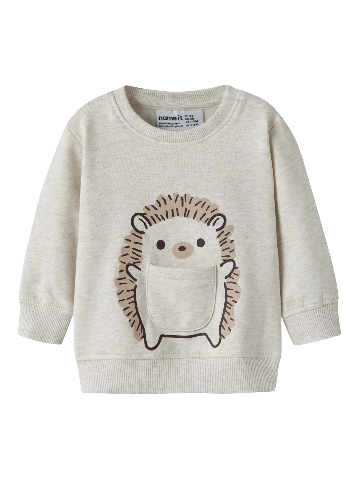 Name it Sweatshirt mit Igelprint aus Bio-Baumwolle