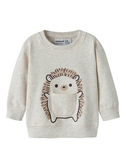 Name it Sweatshirt mit Igelprint aus Bio-Baumwolle