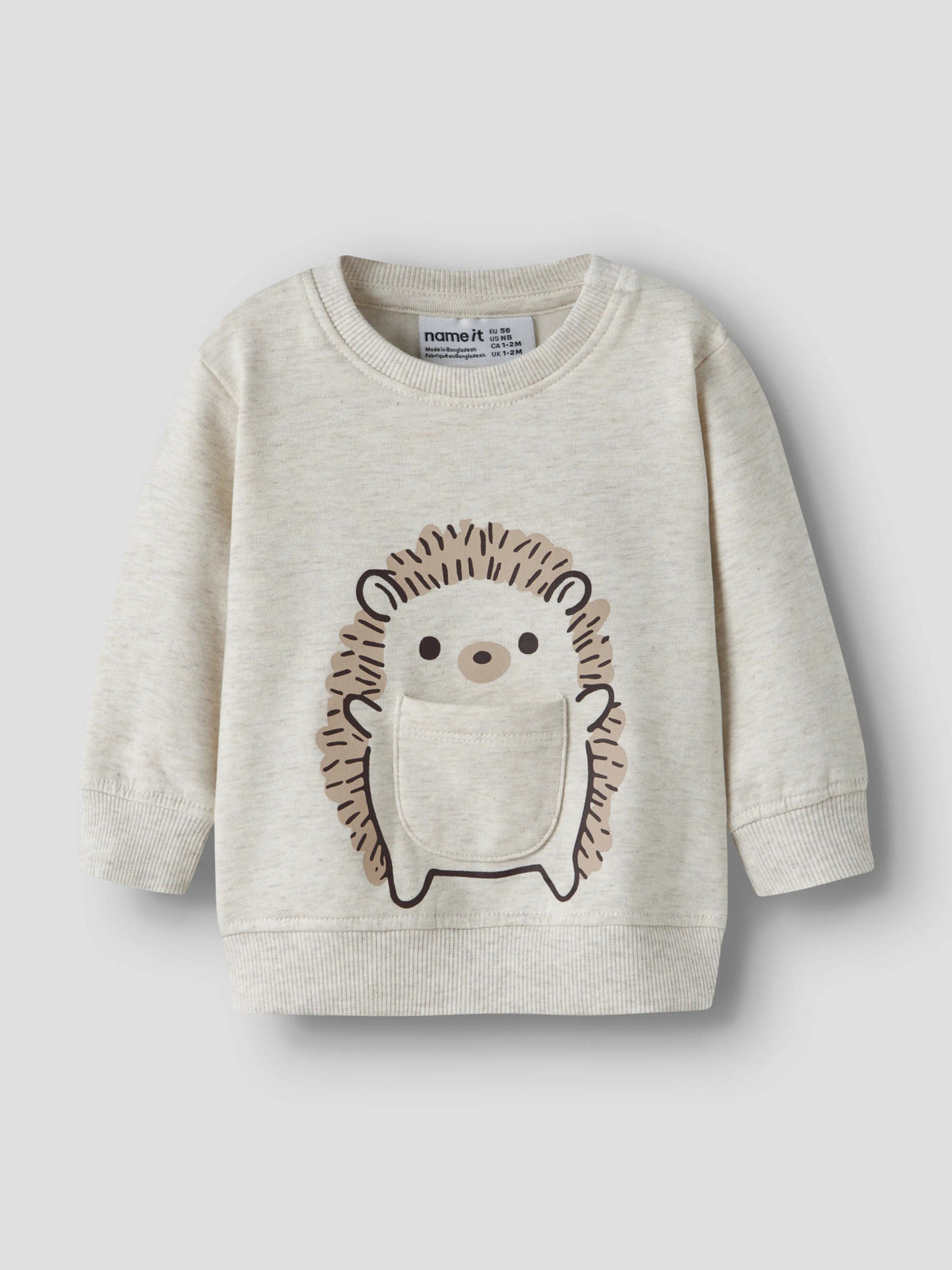 Name it Sweatshirt mit Igelprint aus Bio-Baumwolle