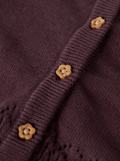 NAME IT Baby Strickjacke in Catawba Grape