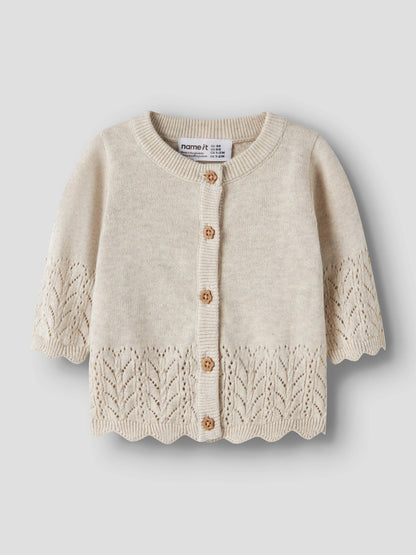 NAME IT Strickjacke Peyote Melange – Detailansicht