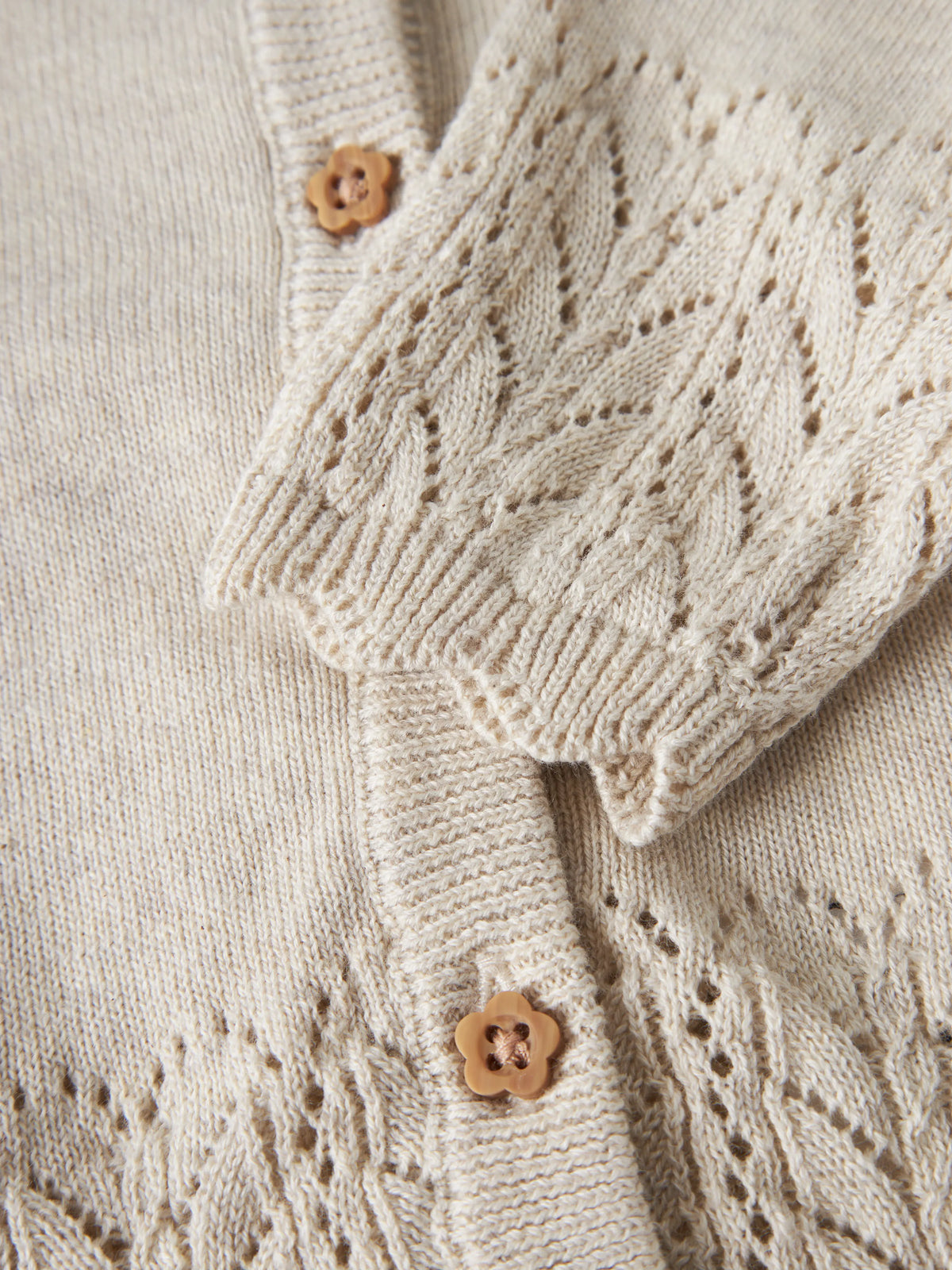 NAME IT Baby Strickjacke in Peyote Melange