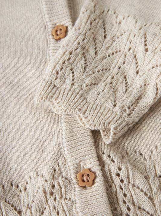 NAME IT Baby Strickjacke in Peyote Melange