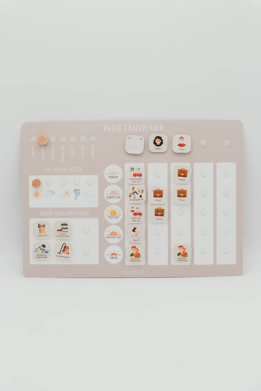 Inliebekind Tagesplaner/ Familieplaner BEIGE inkl. Symbole