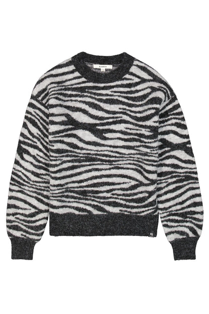 Garcia Strickpullover in Zebraoptik