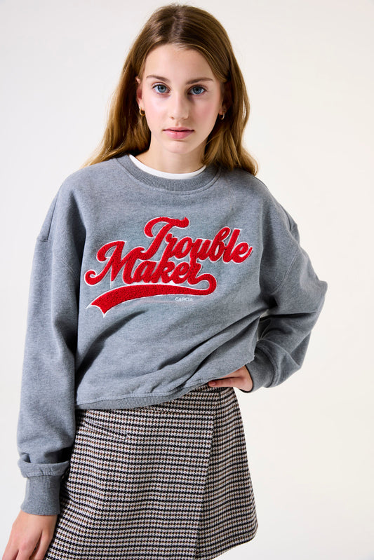 Garcia Sweatshirt in dunkelgrau